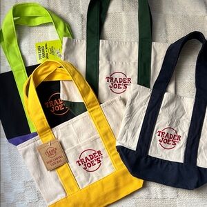 Lot of 4 Trader Joe’s Mini Totes